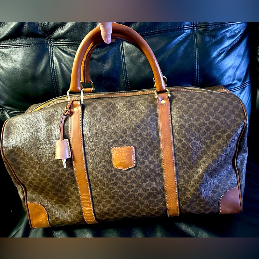 Celine triomphe 55 vintage travel bag
